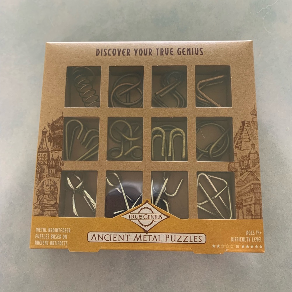 “Ancient Metal Puzzles” puzzle challenges